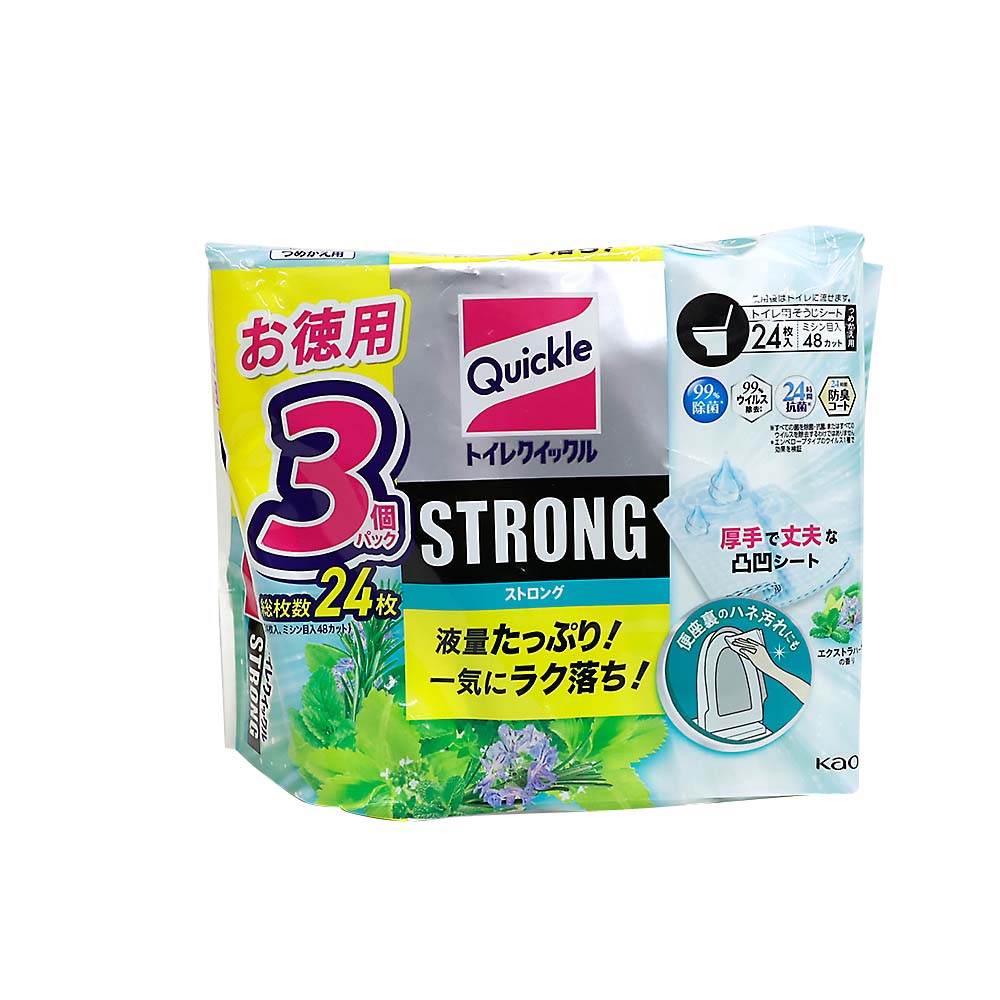 トイレクイックルストロングエクストラハーブ詰替　２４枚