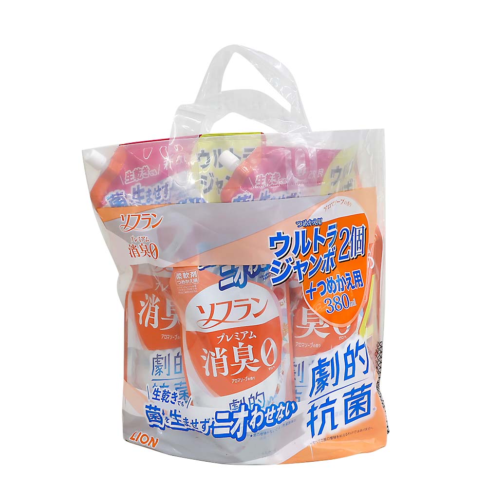 ソフランプレミアム消臭ソープウルトラジャンボ２個＋つめかえセット