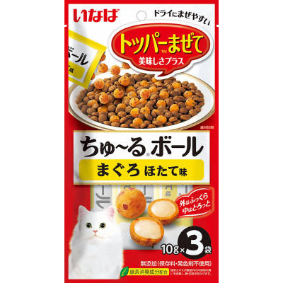 ちゅ－るボール　まぐろほたて味　１０ｇＸ３袋