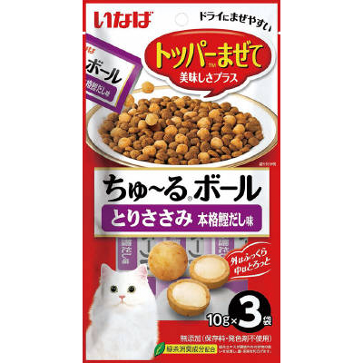 ちゅ－るボール　ささみ鰹だし味　１０ｇＸ３袋