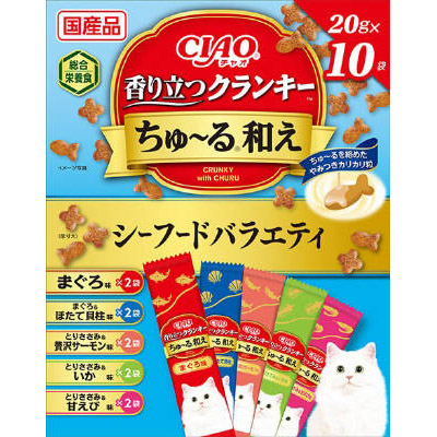 CIAO香り立つクランキーちゅ-る和え 海鮮バラエティー　200g