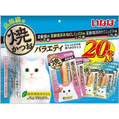 いなば 焼かつお 高齢猫バラエティー　20本