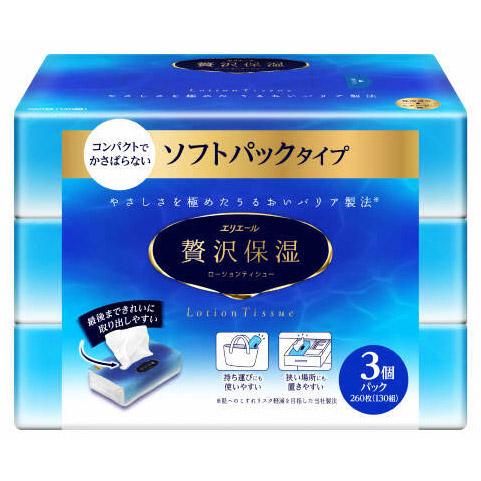 エリエール贅沢保湿ソフトパック１３０Ｗ３Ｐ　１３０Ｗ３Ｐ