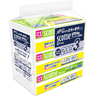 スコッティ　ペーパーフキンサットサット　３Ｐ