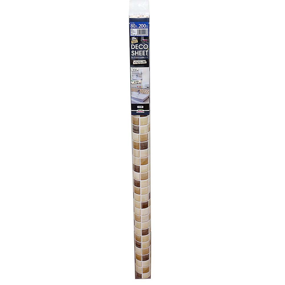 デコシートＤＥＣ－１３　ガラスタイルＢＲ　８０ｃｍｘ２００ｃｍ