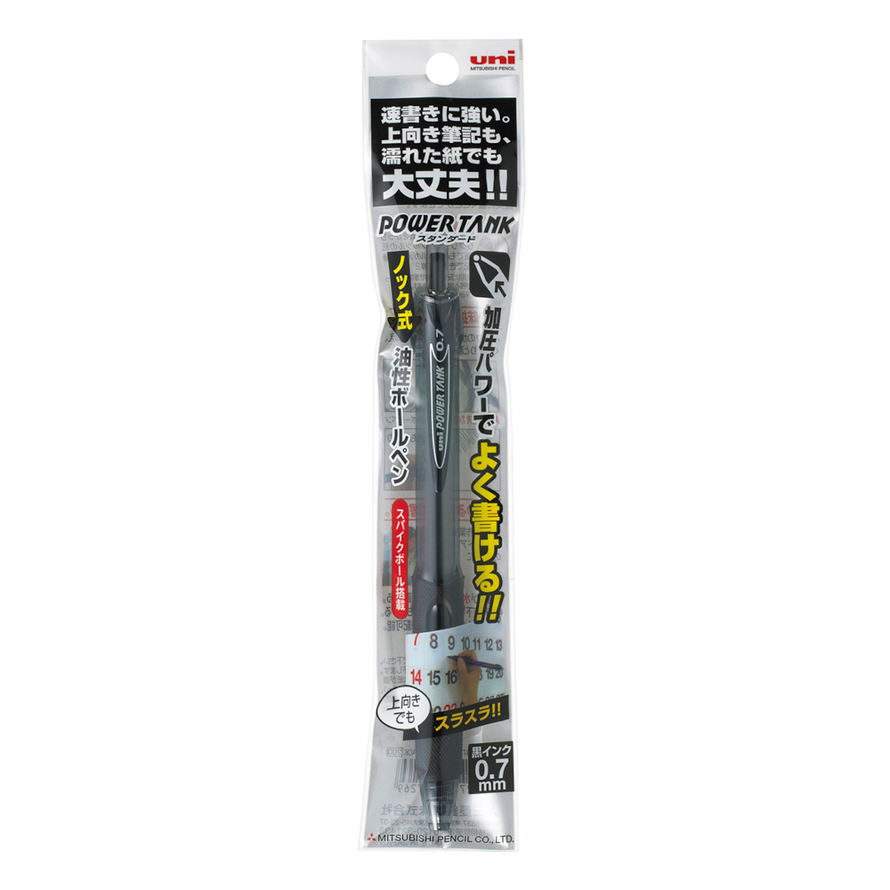 三菱 ボールペン パワータンク 0.7mm 黒　SN200PTO71P.24