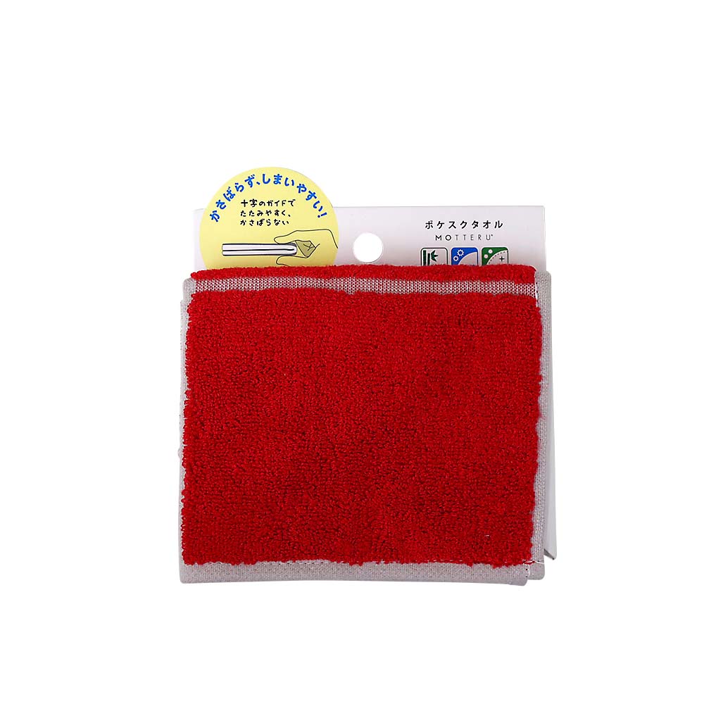 MOTTERU MO－2003－002 ポケスクハンカチ レッド MO