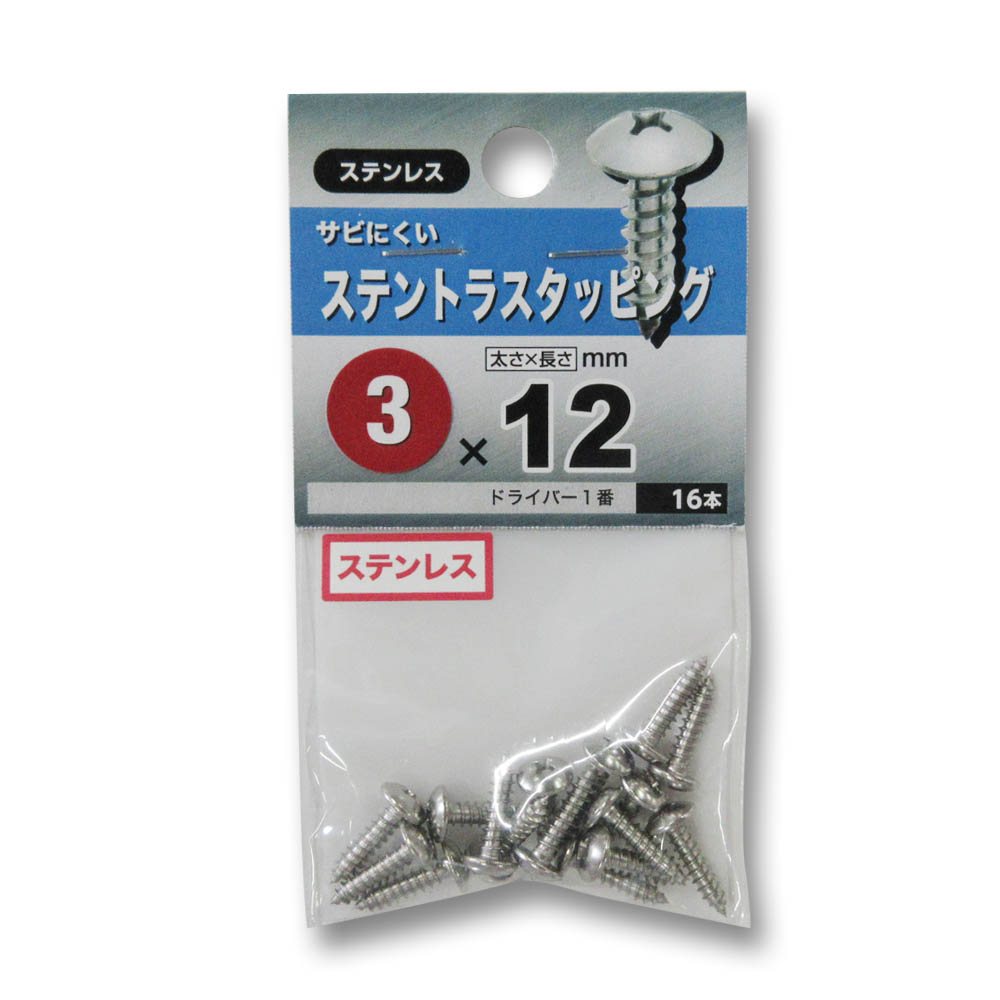ステンレストラスタッピング　３Ｘ１２
