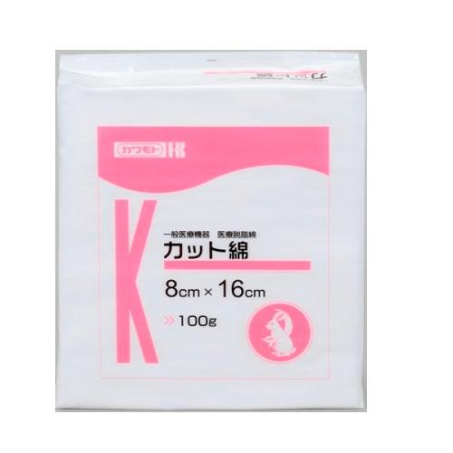 カット綿　８ｃｍ×１６ｃｍ　１００ｇ