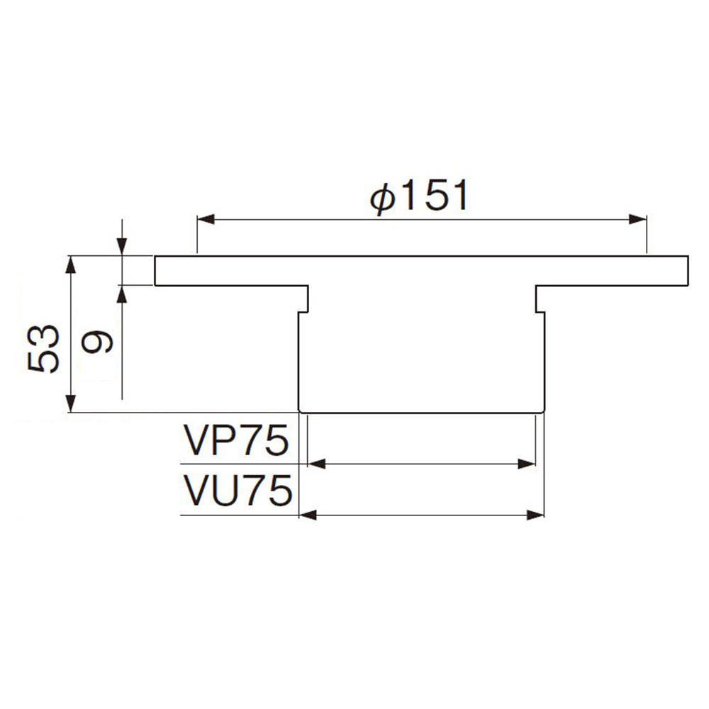 床フランジ　M58WS-75