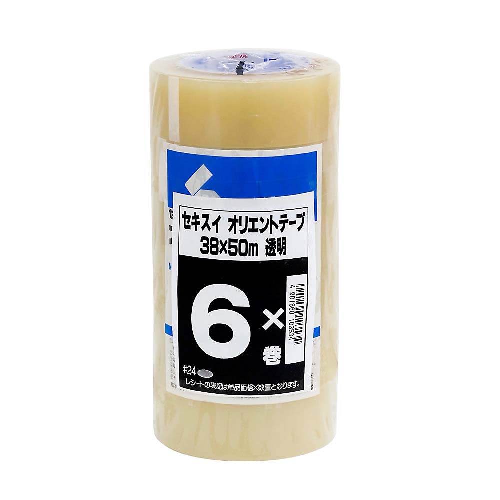 透明オリエンテ－プ　３８ｍｍｘ５０ｍ
