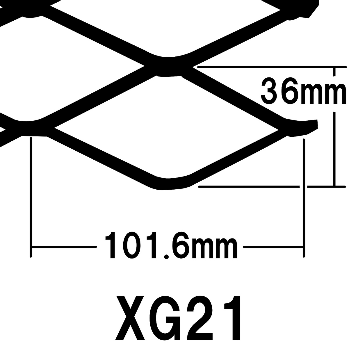 エキスパンドメタル XG21 黒　3x6