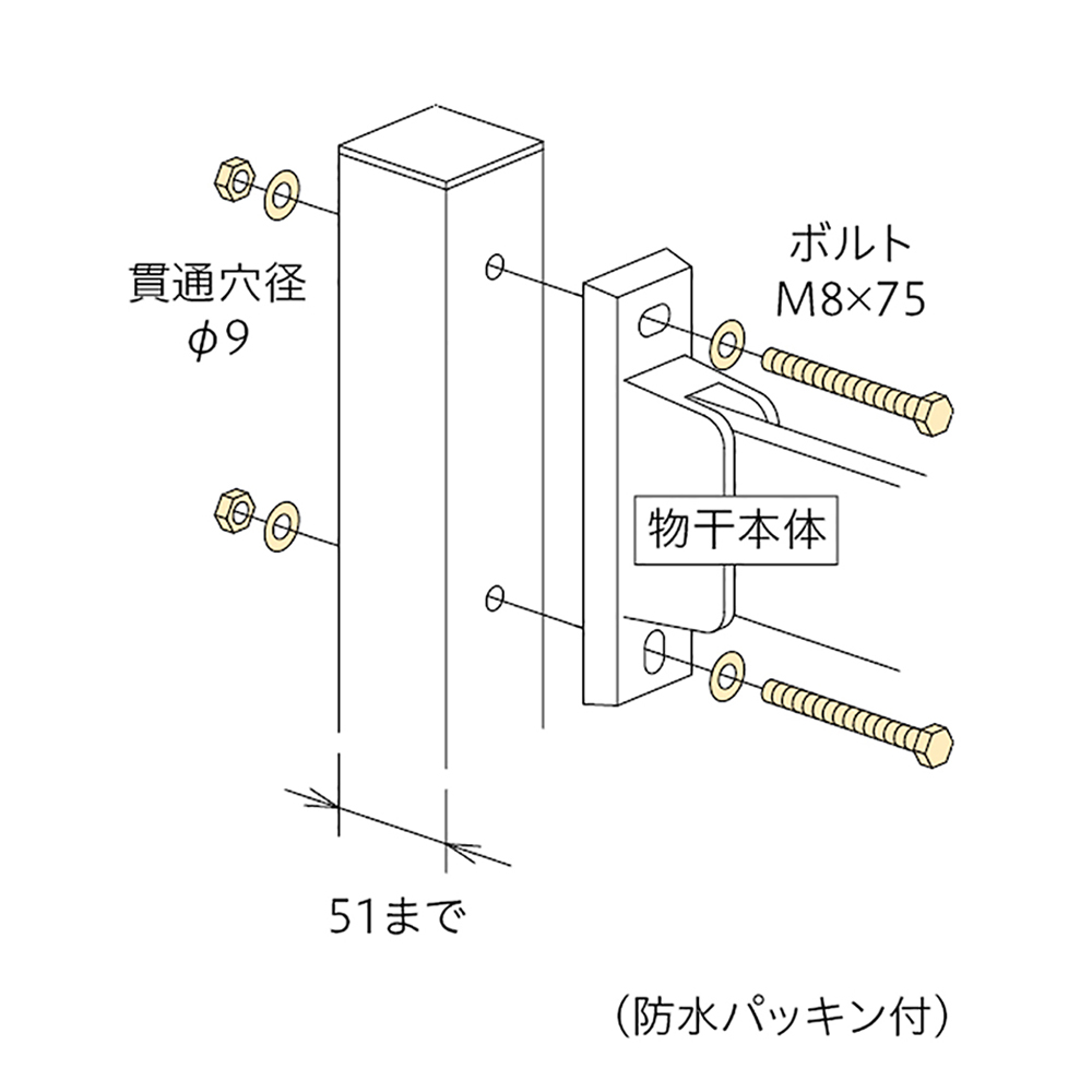 ホスクリーン用取付金具 HP-1