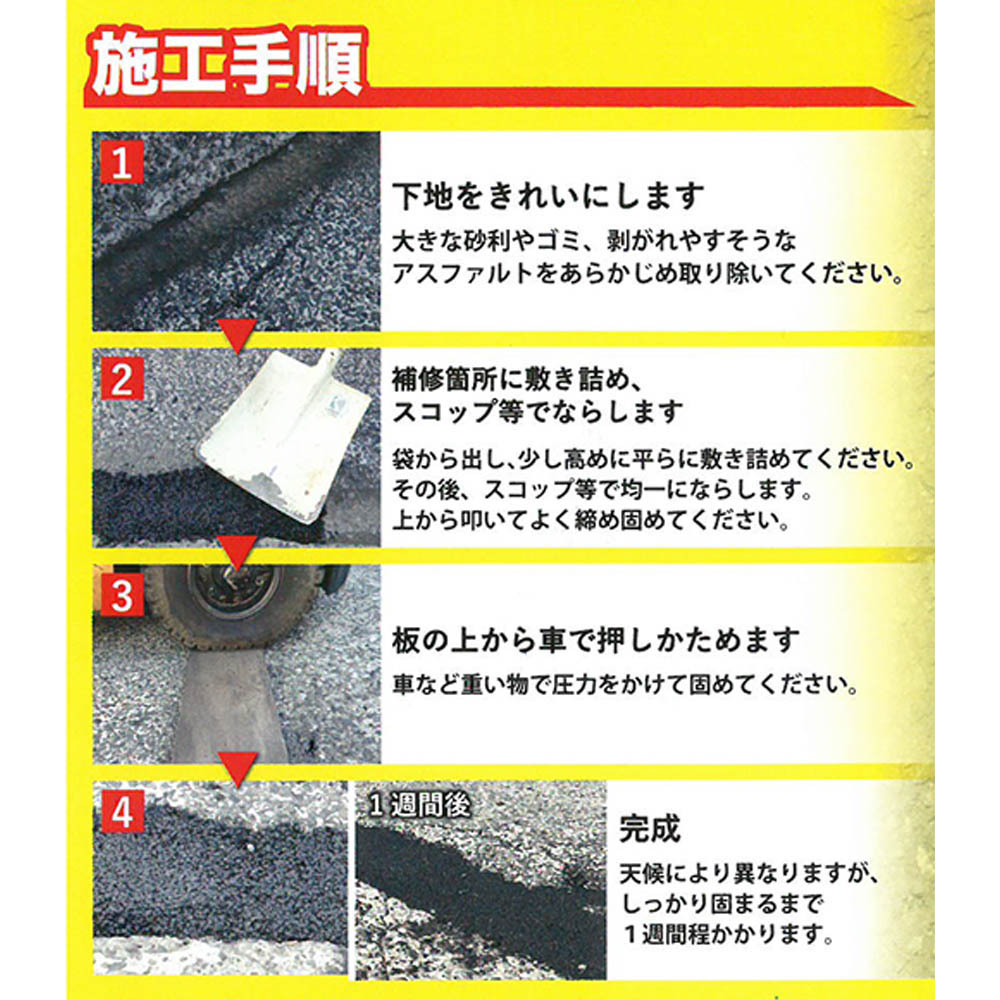 アスファルト補修材　ターミックスS　10㎏　10kg
