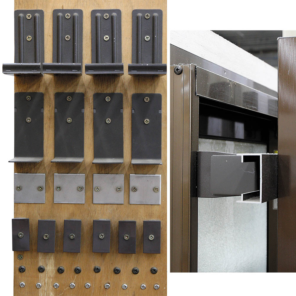 G型用サッシ打込金具　ブロンズ