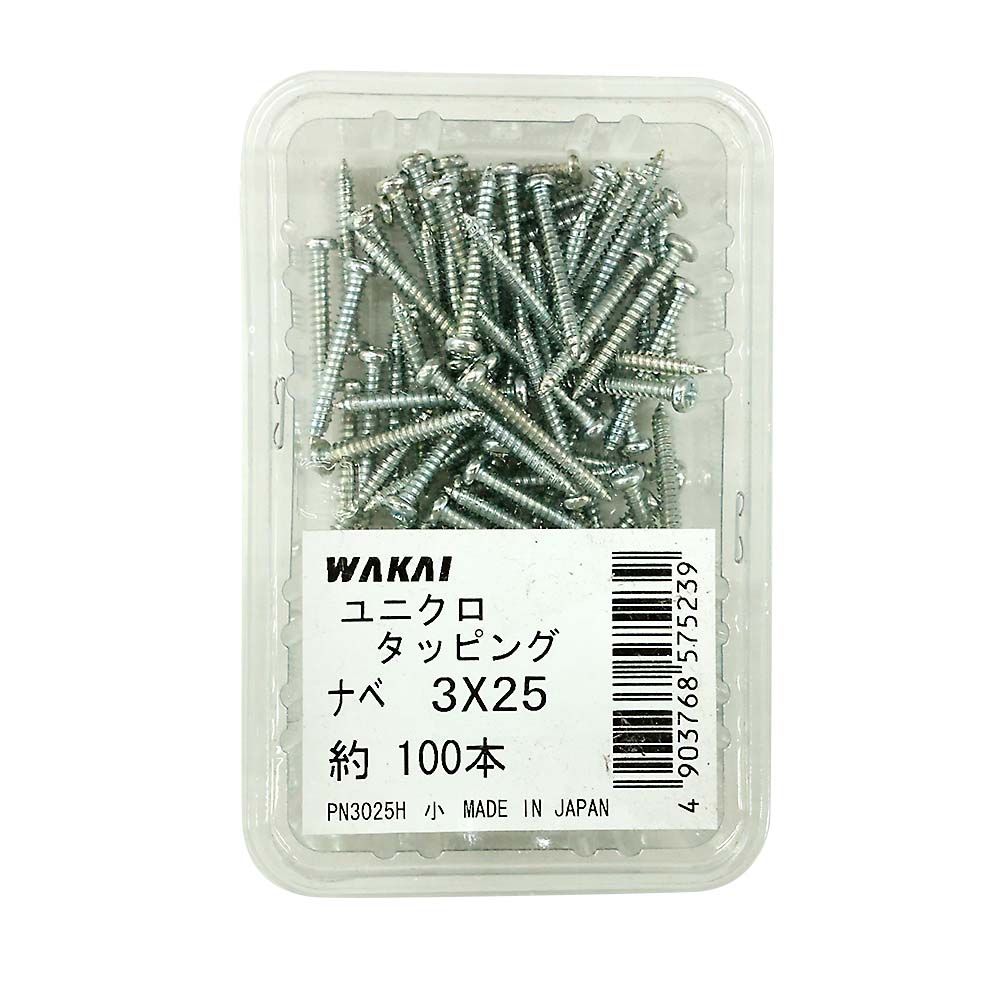 ユニクロ　なべタッピング　３ｘ２５ｍｍ　１００本
