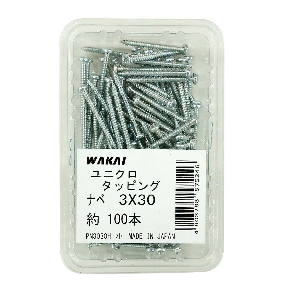 ユニクロ なべタッピング +　3x30mm 100本