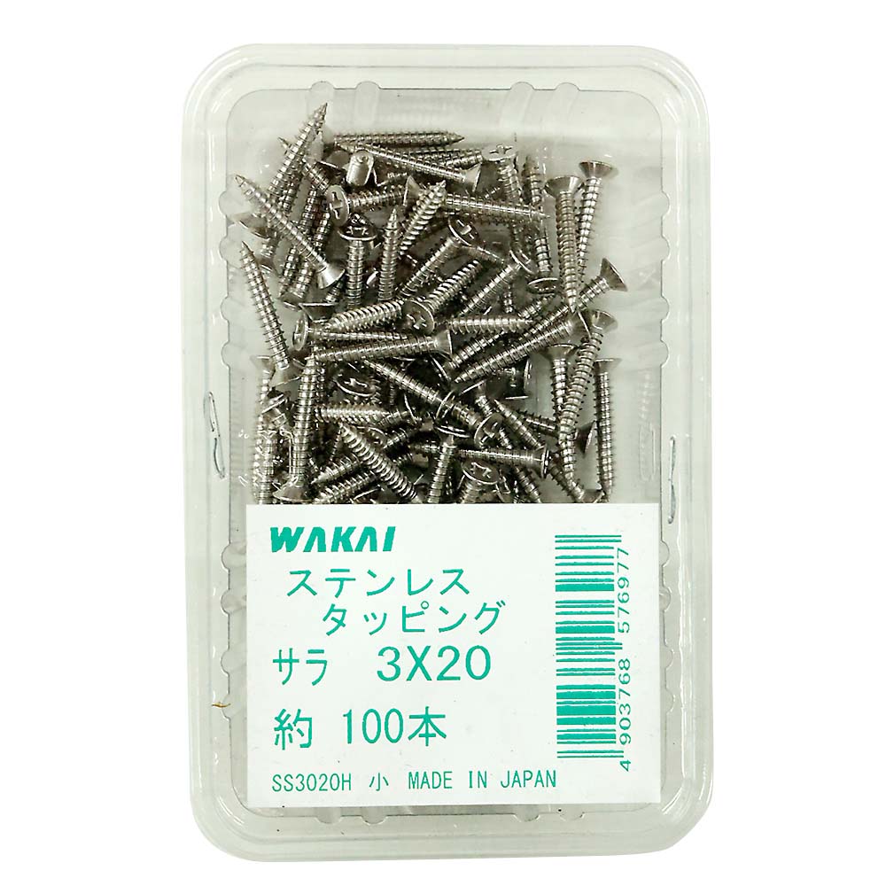 ステンレス皿タッピング　３×２０ｍｍ