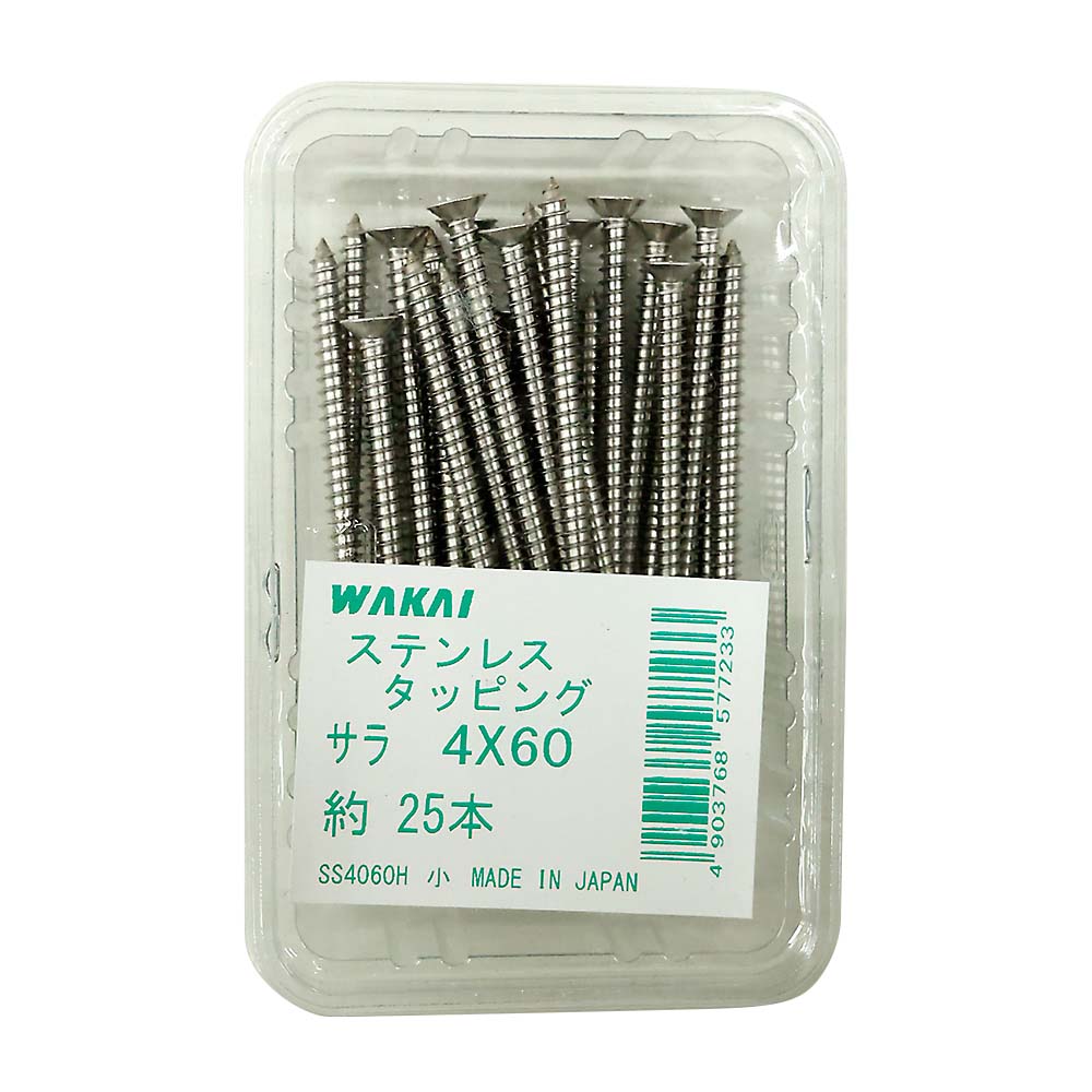 ステンレス皿タッピング　４ｘ６０ｍｍ　２５本