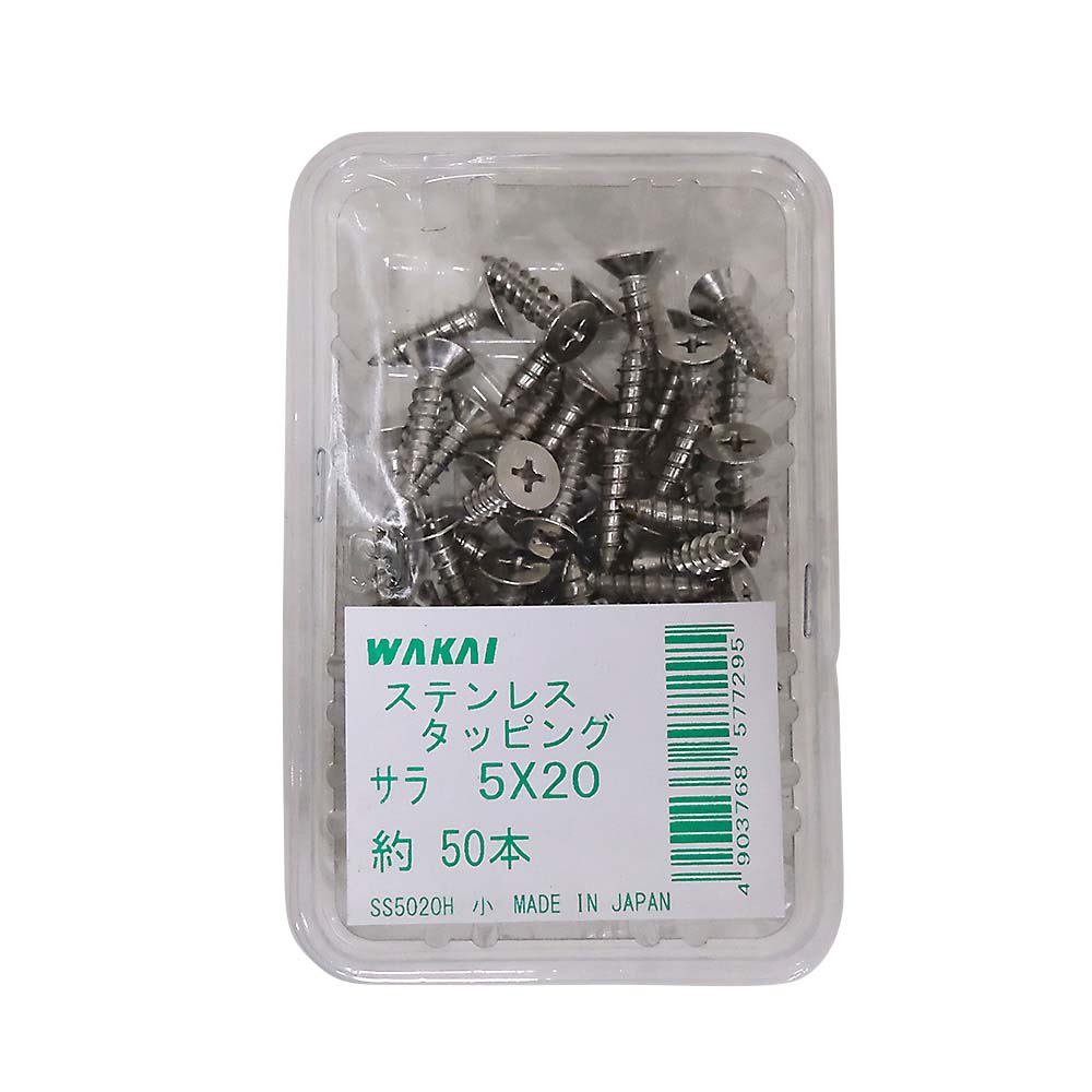 ステンレス皿タッピング　５ｘ２０ｍｍ　５０本