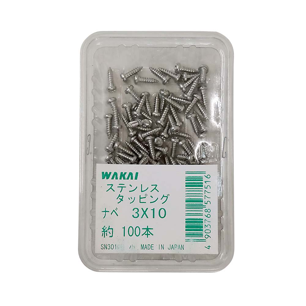 ステンレスなべタッピング　3x10mm 100本