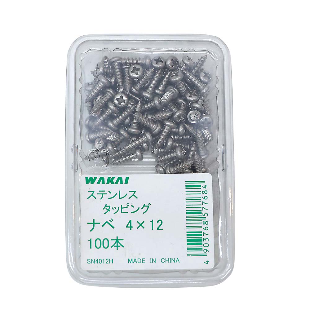 ステンレスなべタッピング　４ｘ１２ｍｍ　１００本