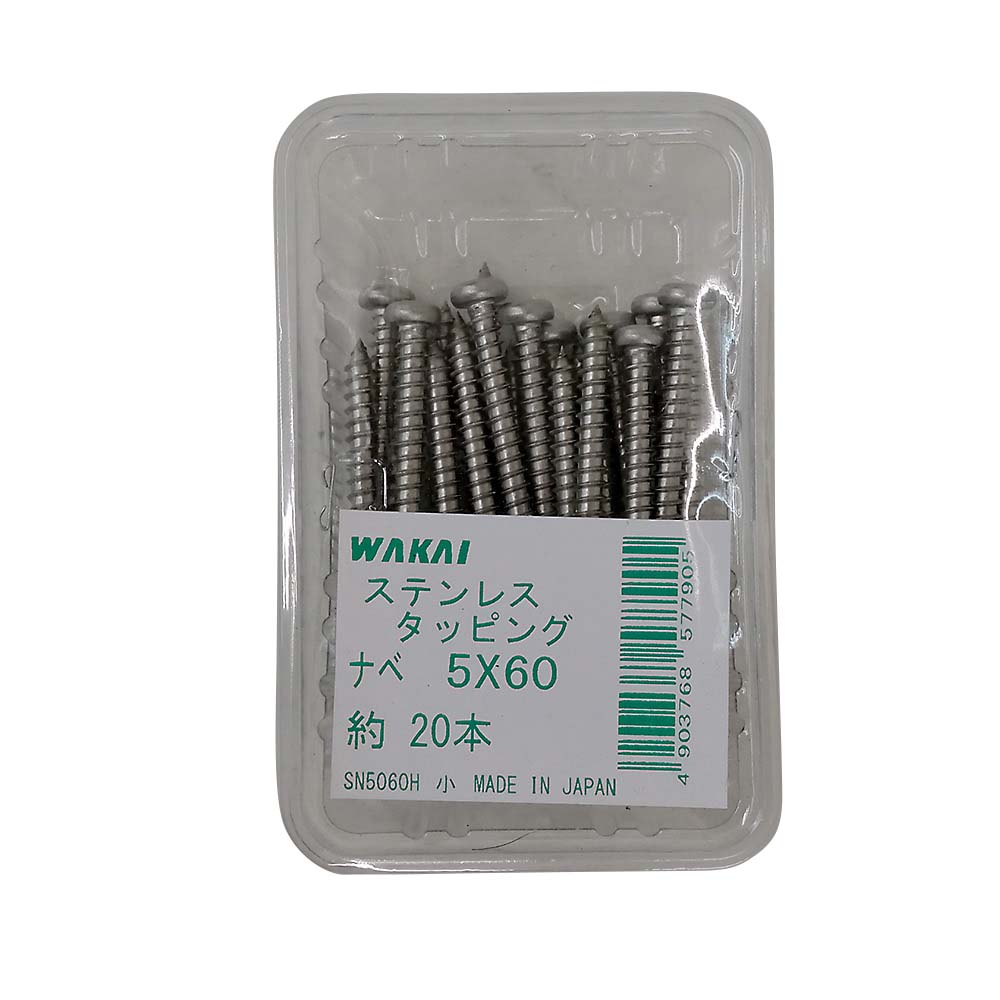 ステンレスなべタッピング　５ｘ６０ｍｍ　２０本