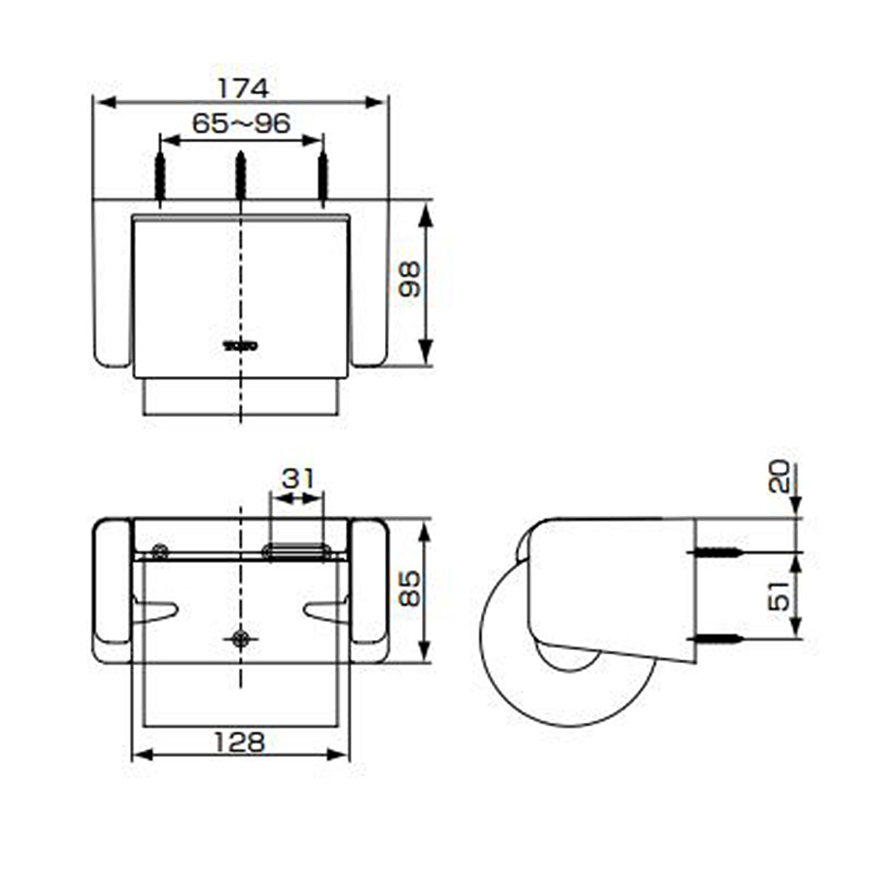 ワンタッチ紙巻器 YH50H#SC1　YH50H#SC1