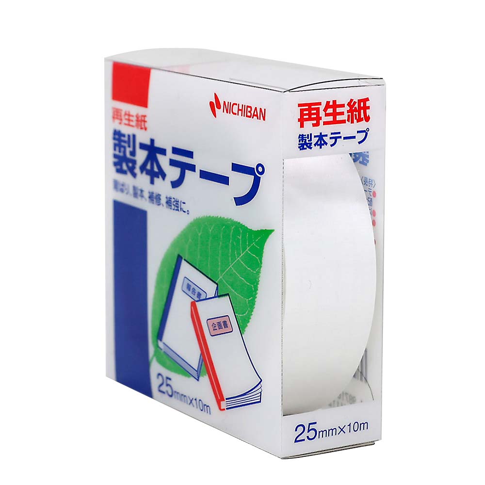 ニチハン　製本テ－プ２５Ｘ１０　シロ　ＢＫ－２５５