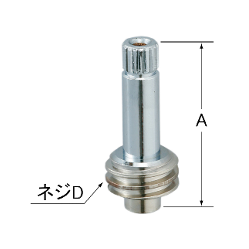 1/2水栓用スピンドル　27-100(1P)