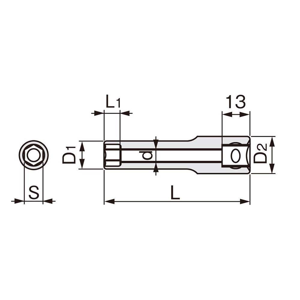 TONE ソケット ディープ 9.5角 3SL