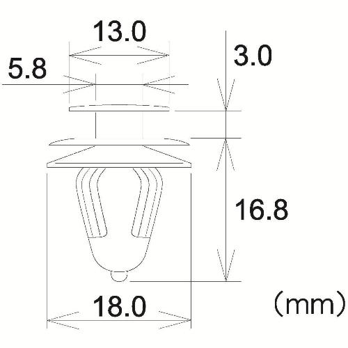 トリムクリップ　PTF3S48