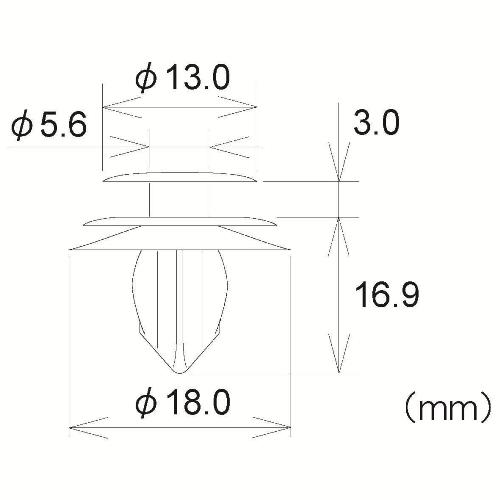 トリムクリップ　PTF39D9