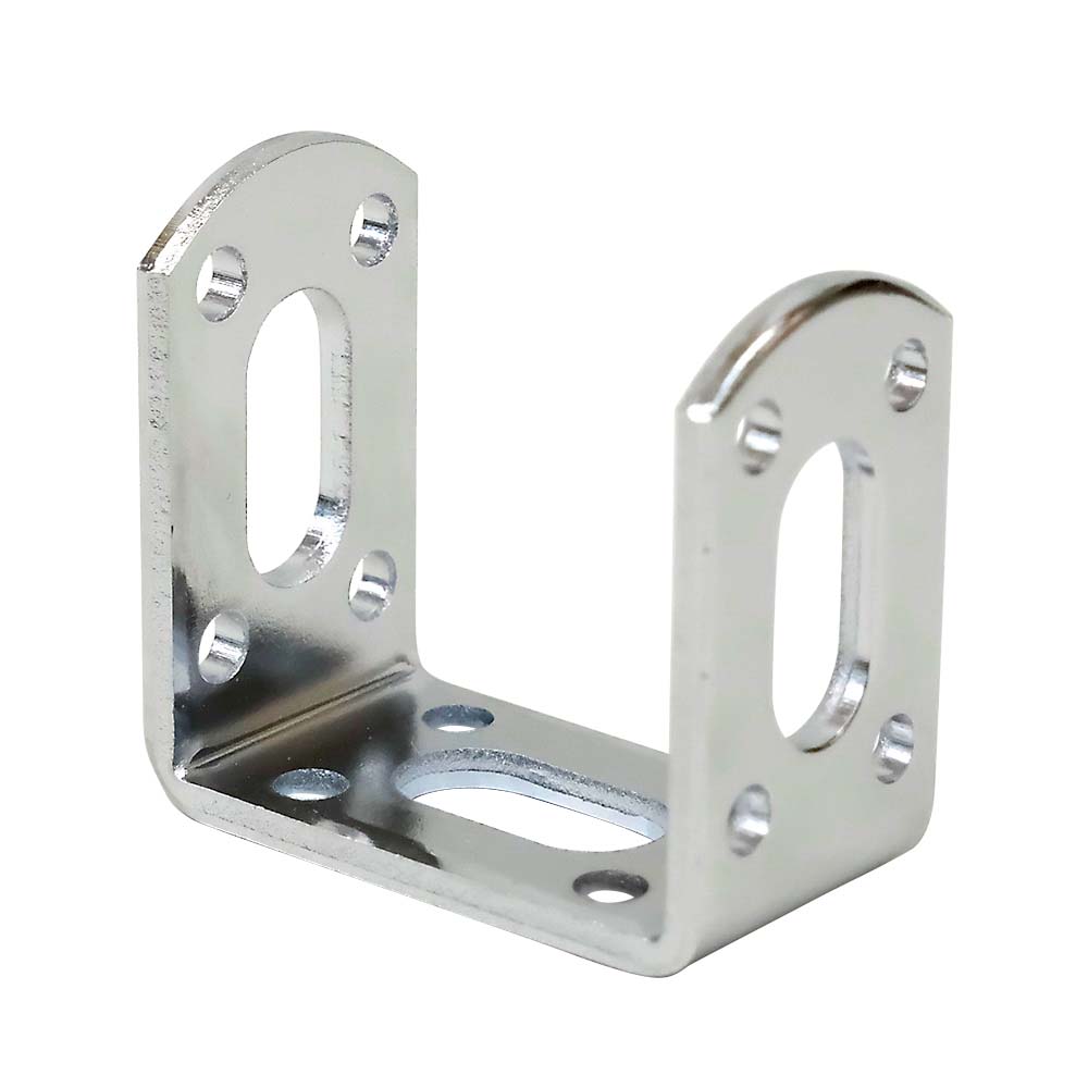 ジョイント金具コの字 クローム　C-1