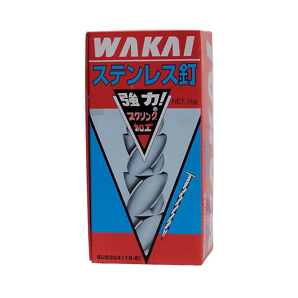 ステンレス スクリュー丸頭釘 1kg　11x65mm