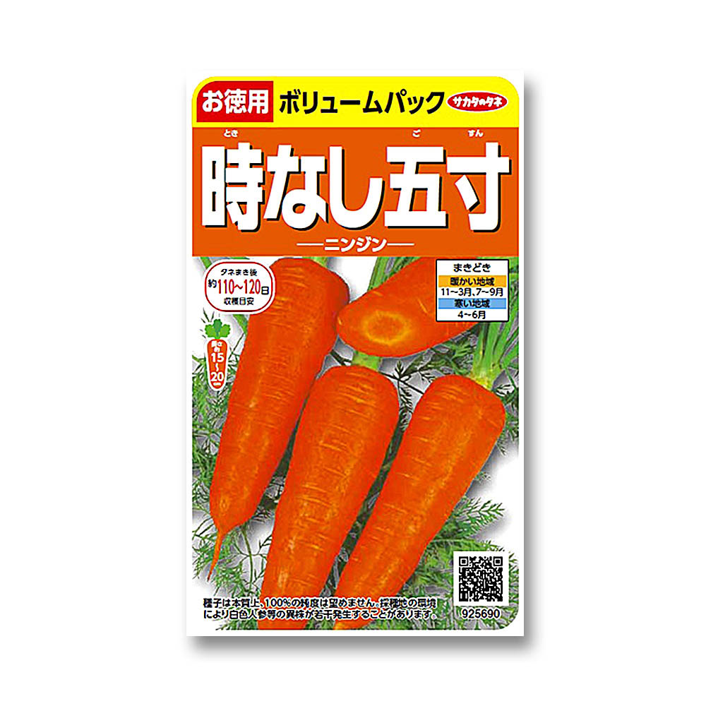 ニンジン_時なし五寸_徳用袋　春秋兼用