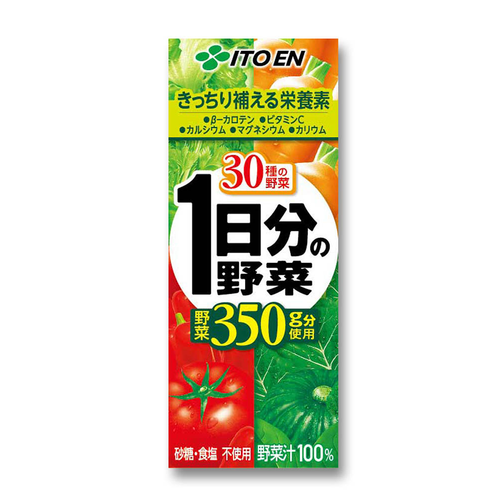 【ケース販売】1日分の野菜 200　12本入