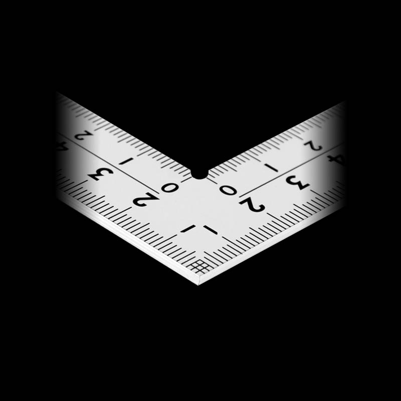 曲尺 厚手広巾 30CM CM数字
