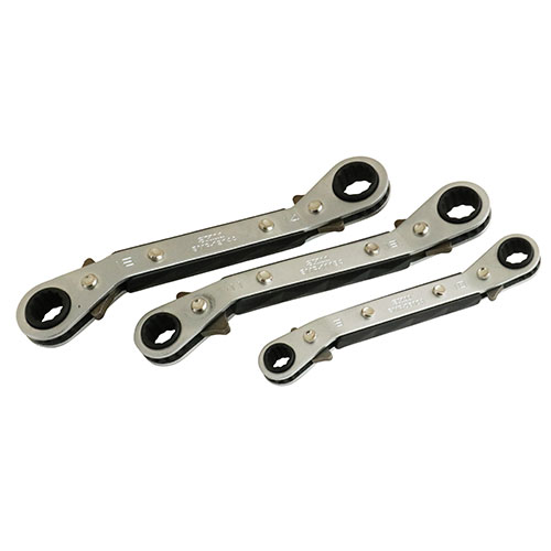 アングルラチェットセット　3入