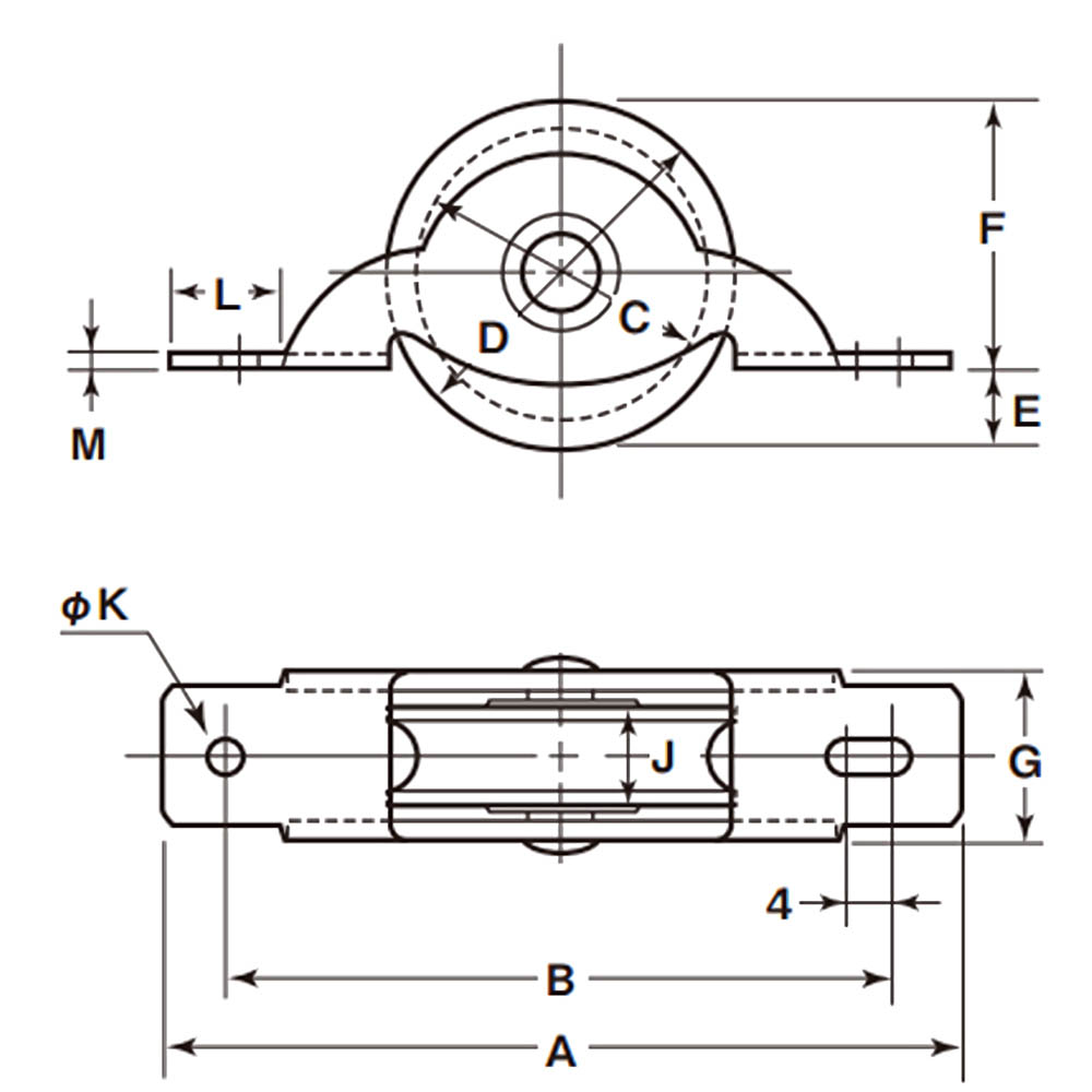 鉄枠LPプラス戸車 30平　LPM-0302