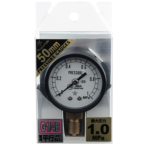 汎用圧力計A50･G1/4　S-11･1.0mPA