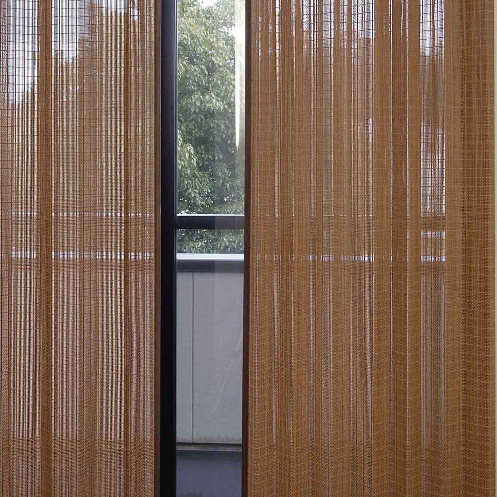 天然素材 スモークドバンブーカーテン 100×178 深みのあるスモークドバンブーカーテン【書斎家具通販】