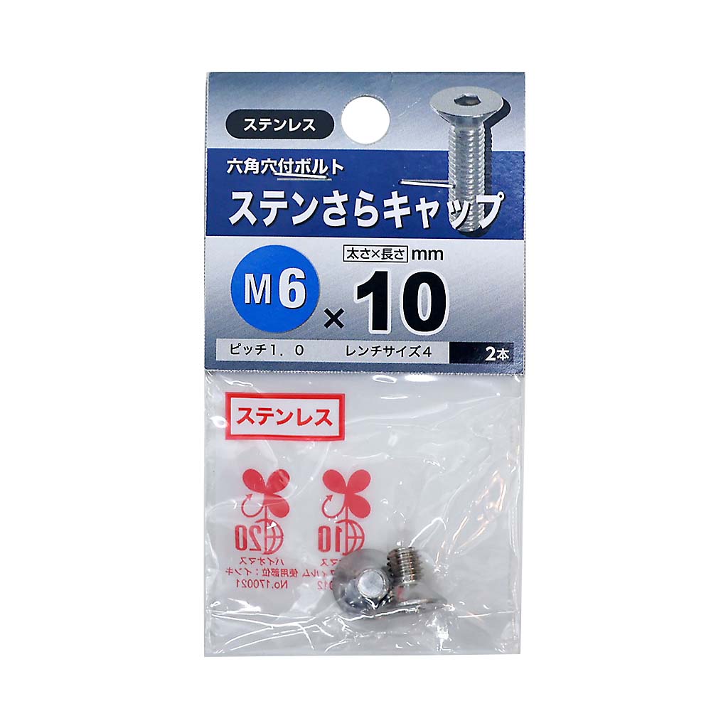 ステンレス皿キャップ　6×10mm