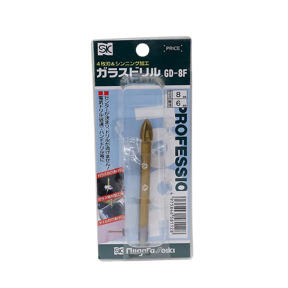 ガラスドリル4枚刃　GD-8F