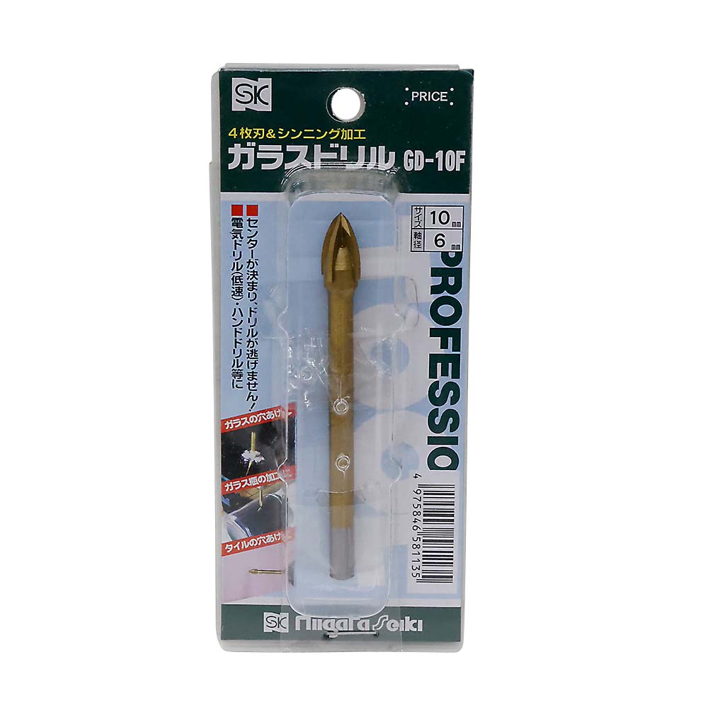 ガラスドリル4枚刃　GD-10F