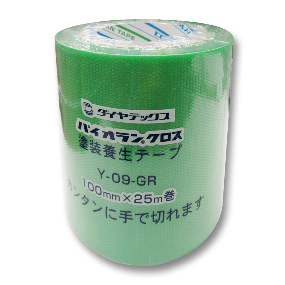 パイオラン塗装養生テープ グリーン　100mm×25m