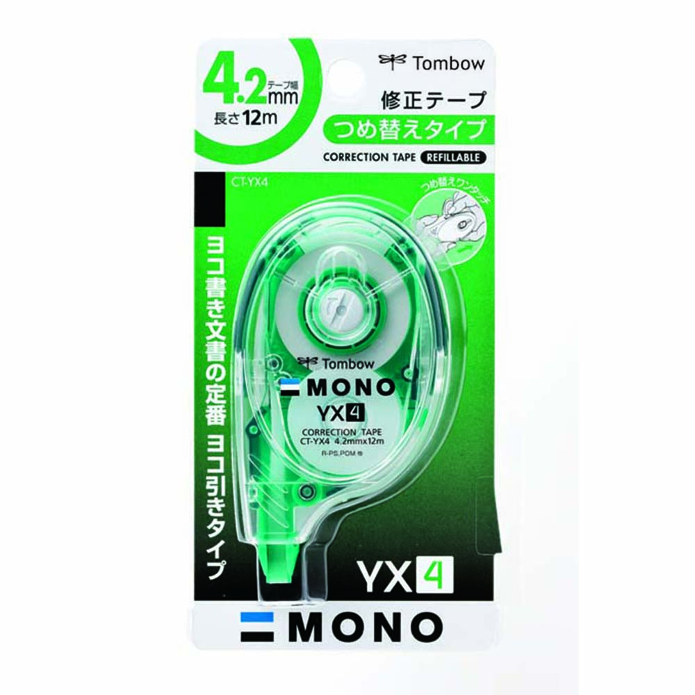 トンボ 修正テープ モノYX4mm ヨコ引き　CT-YX4