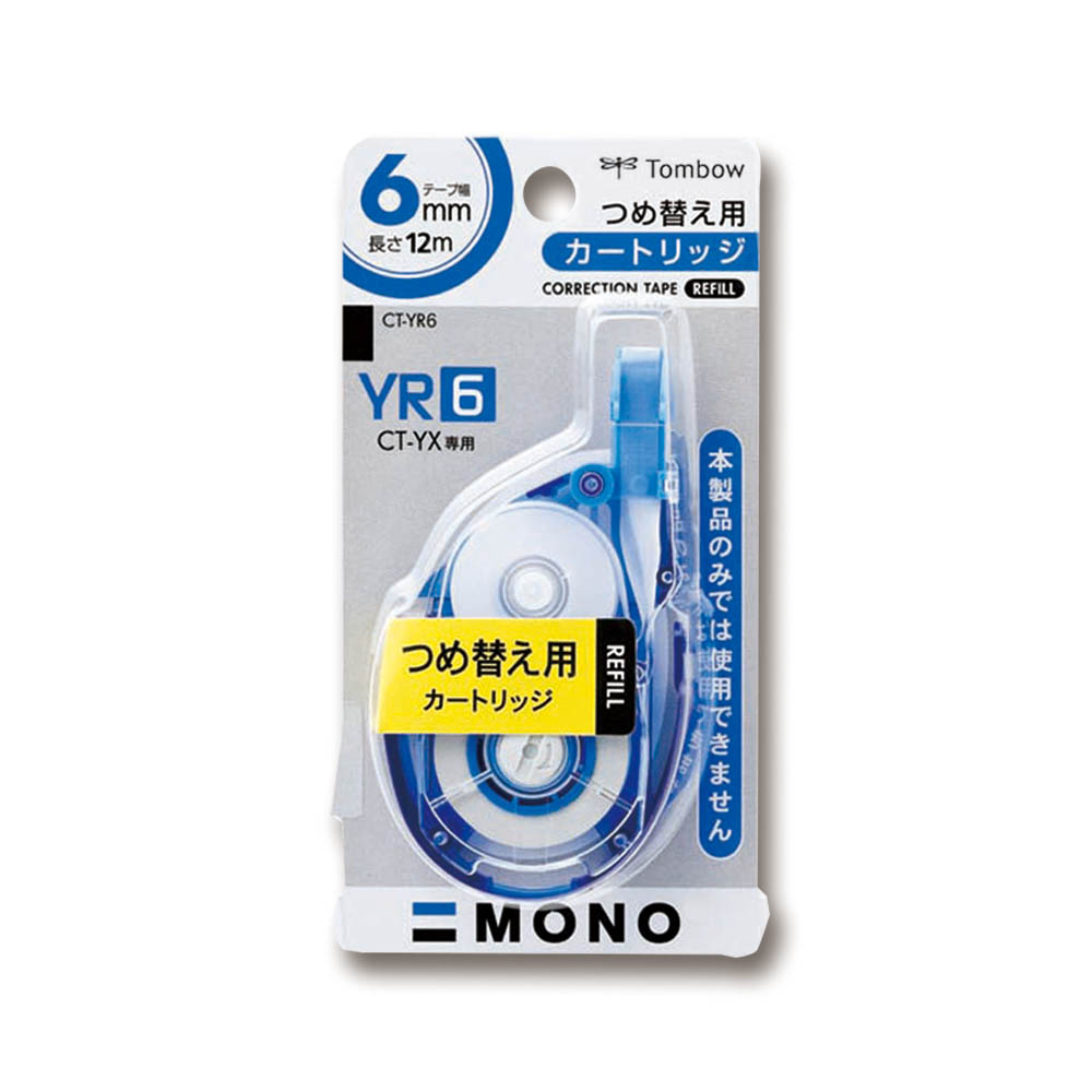 トンボ 修正テープ モノYX用6㎜カートリッジ　CT-YR6