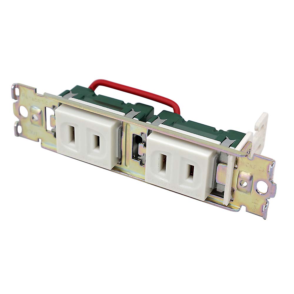 器具用FC2P コンセント×2 シロ　WCF2011W