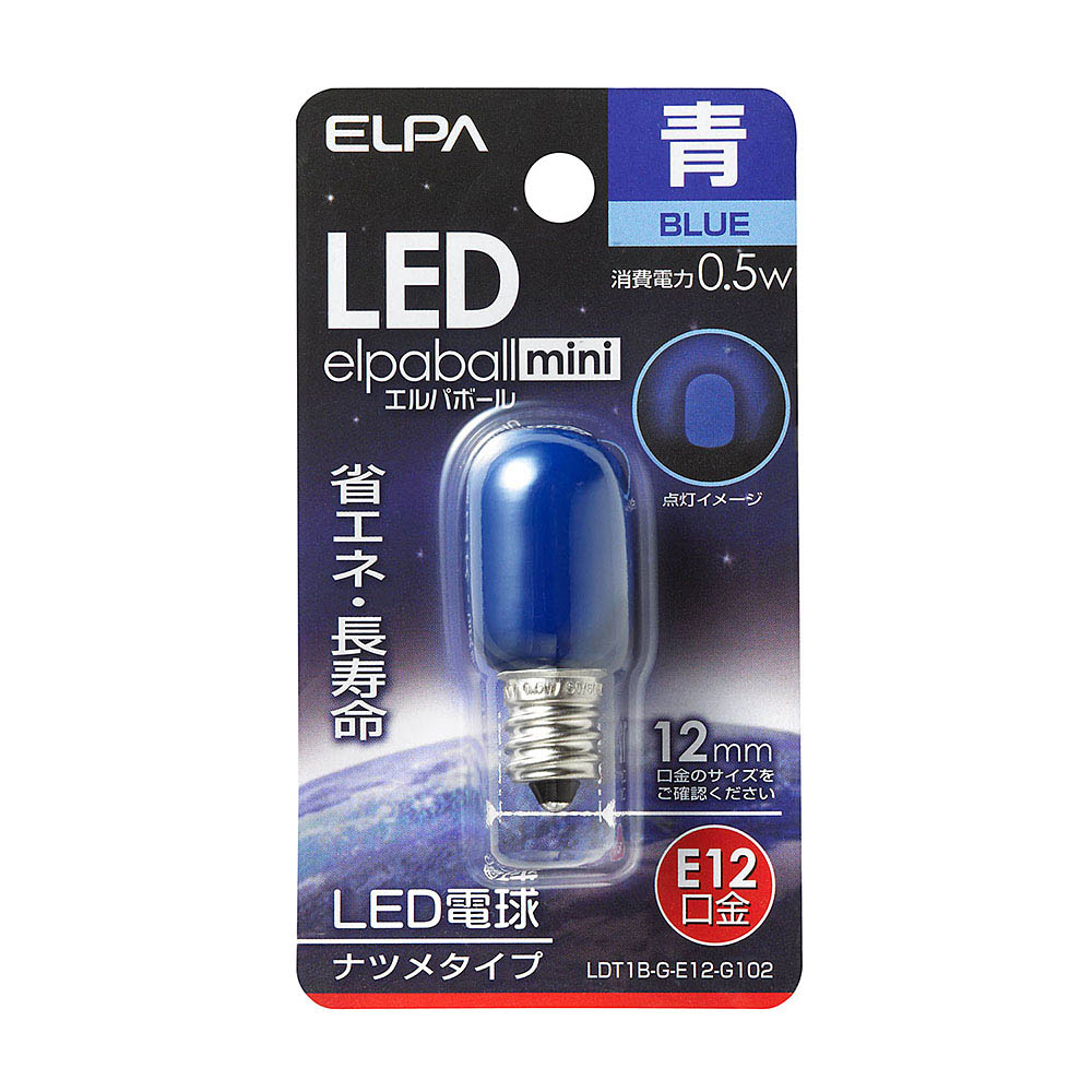 LED電球ナツメ形E12　LDT1B-G-E12